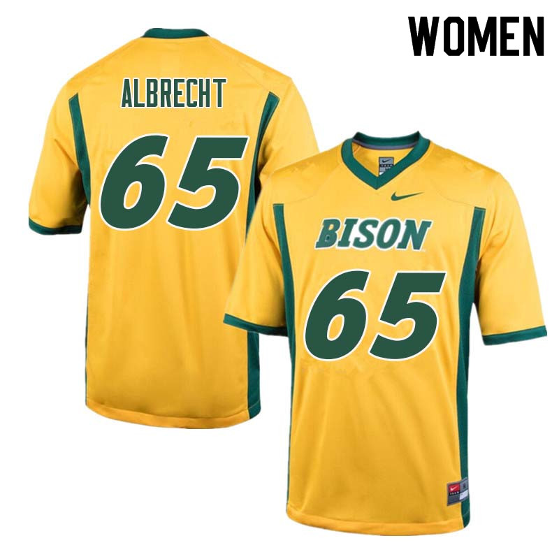 Women #65 Jack Albrecht North Dakota State Bison College Football Jerseys Sale-Yellow